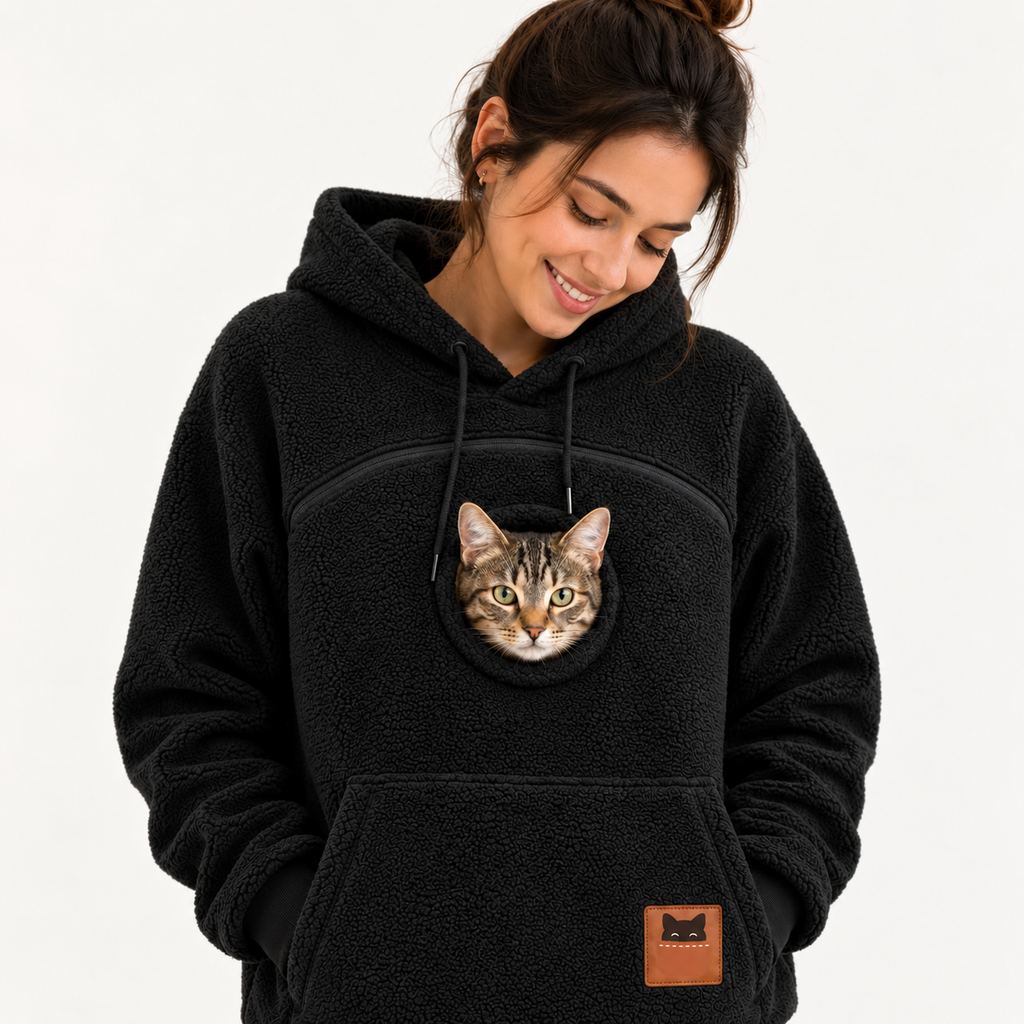 Le Sweat Compagnon™ - Sweat Kangourou pour Chat et Petit Chien