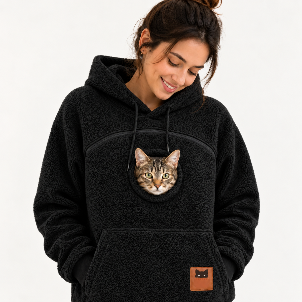 Le Sweat Compagnon™ - Sweat Kangourou pour Chat et Petit Chien